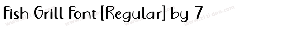 Fish Grill Font [Regular] by 7NTypes字体转换